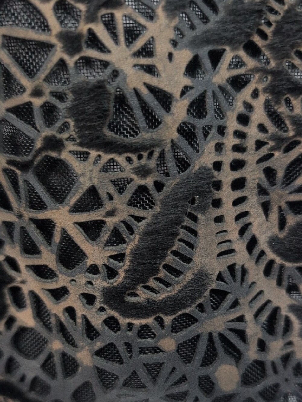 Valentino Garavani Lazer Cut Calfhair Crystal Embellished Tote - Picture 8 of 16